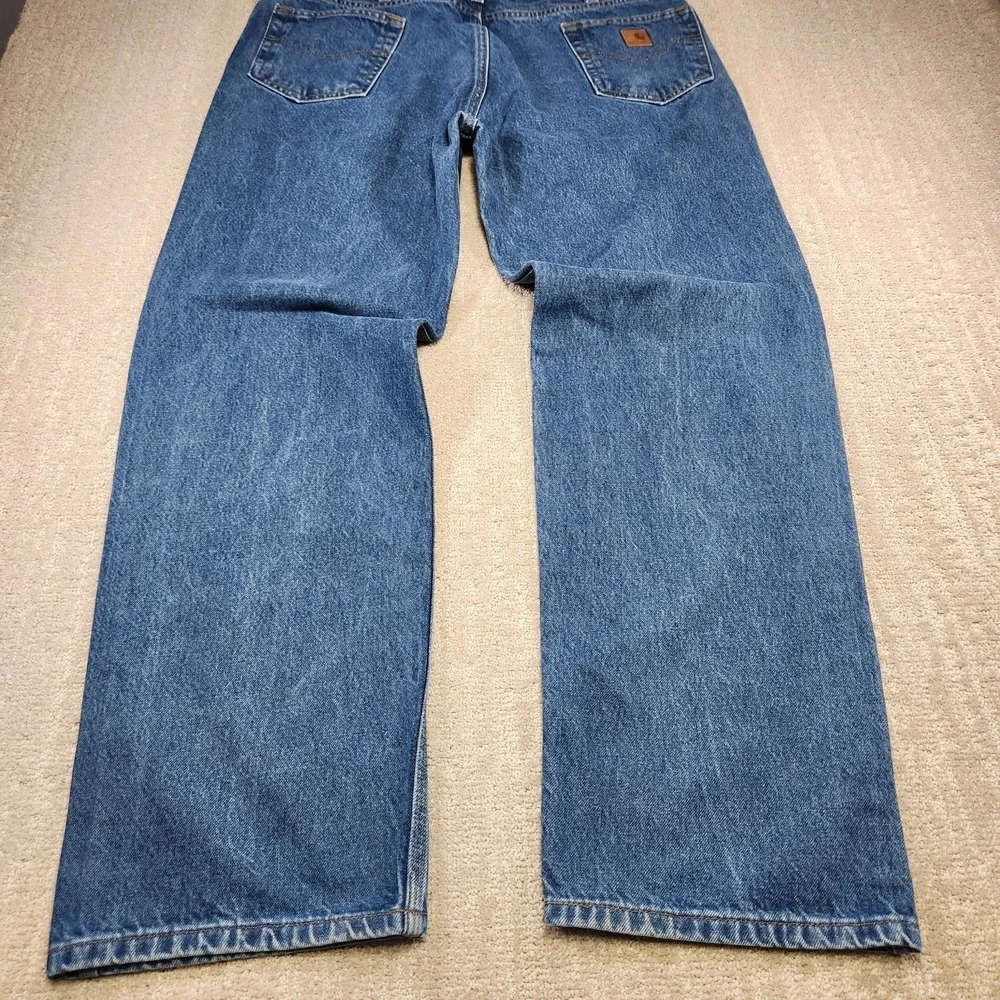 Carhartt Jeans Men 38x34 *READ B460 Relaxed Fit Straight Leg Baggy Denim Work